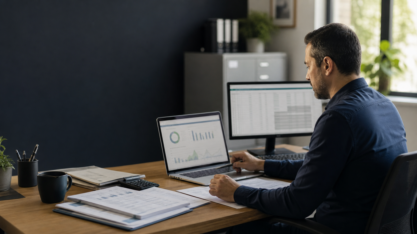 İşletme sahibinin çalışma masasındaki Excel ve teklif verilerini sade bir ekranda kontrol etmesi